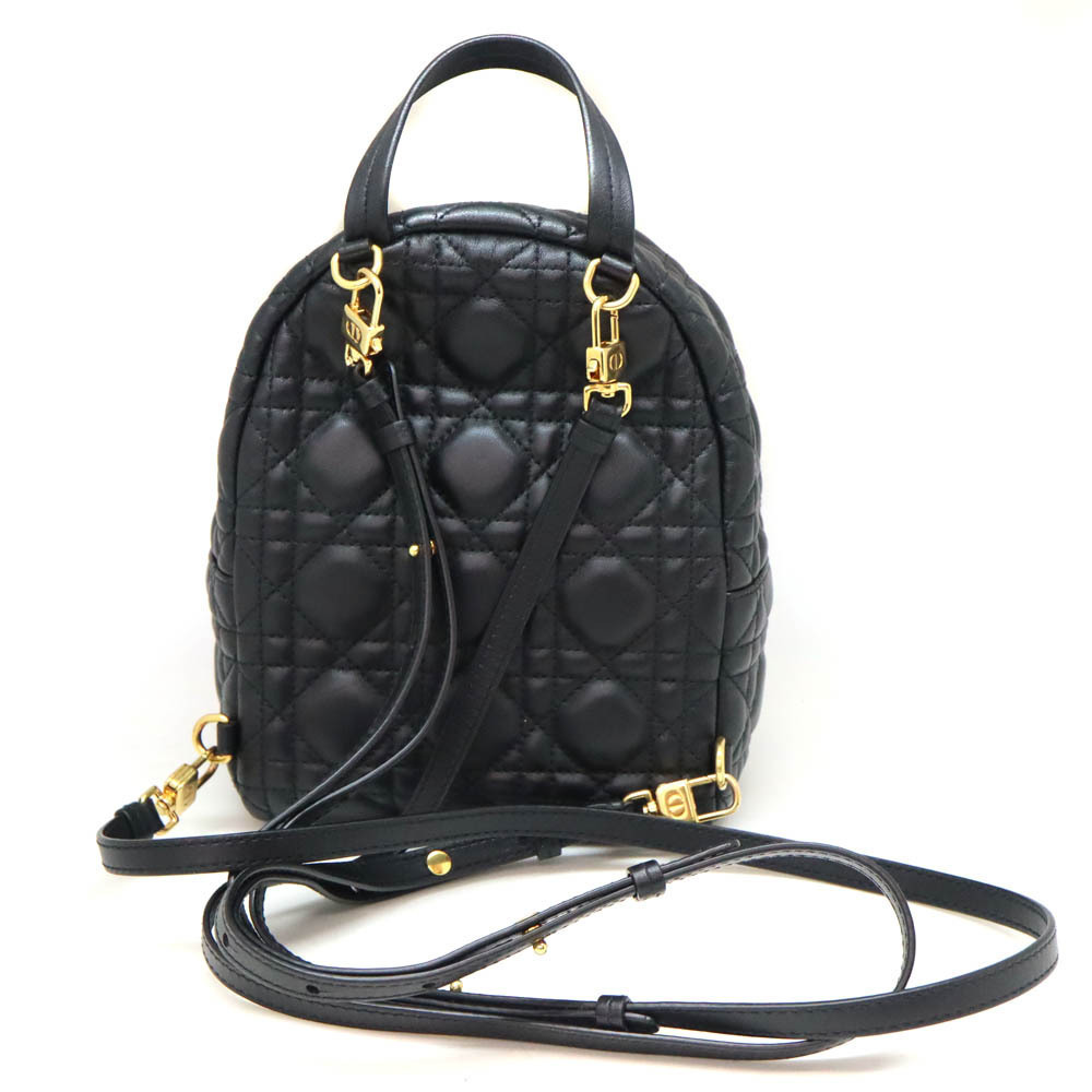 Dior Backpack Rucksack Daypack Cannage Black - Picture 2 of 6